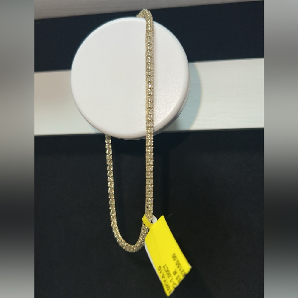 Women’s 1.00CTW Natural Diamond Tennis Bracelet 5.1G 10k Gold